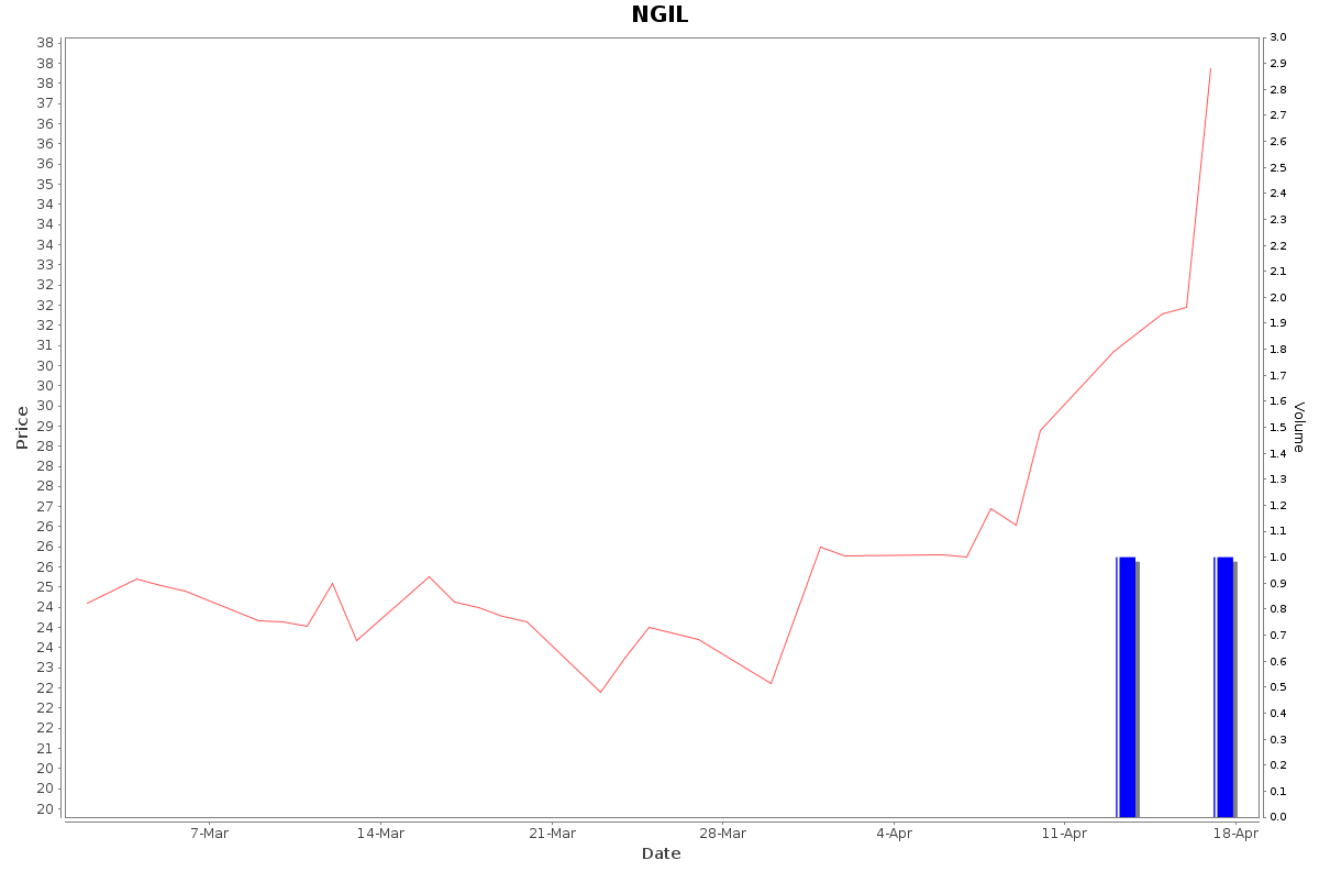 NGIL Daily Price Chart NSE Today