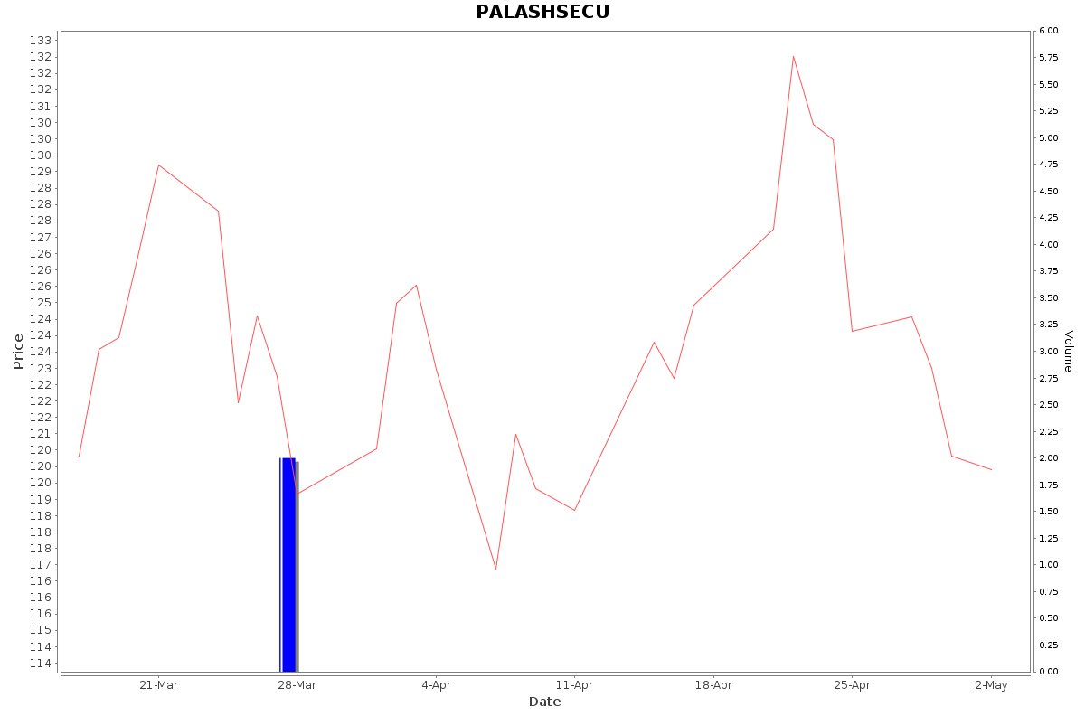 PALASHSECU Daily Price Chart NSE Today